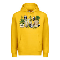 Lemon panda coffee cups Premium Hoodie - texasbilliewilder