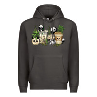 Smoke panda coffee cups Premium Hoodie - texasbilliewilder