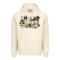 Tofu panda coffee cups Premium Hoodie - texasbilliewilder