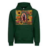 Forest Green sunflower serape lady of guadalupe Urban Hoodie - RanaPortraitStore