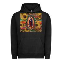 Pigment Black sunflower serape lady of guadalupe Urban Hoodie - RanaPortraitStore
