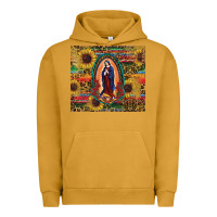 Pigment Peanut Butter sunflower serape lady of guadalupe Urban Hoodie - RanaPortraitStore