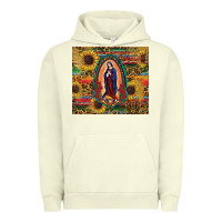 Pigment Pistachio sunflower serape lady of guadalupe Urban Hoodie - RanaPortraitStore