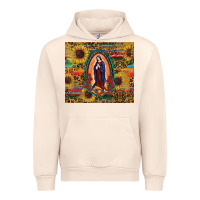 Sandshell sunflower serape lady of guadalupe Urban Hoodie - RanaPortraitStore