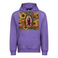 Tulip sunflower serape lady of guadalupe Urban Hoodie - RanaPortraitStore
