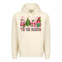 Sandshell pink christmas 'tis the season gnome Premium Hoodie - Zillion Design Studio