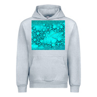 Heather Grey turquoise gemstone Urban Hoodie - RanaPortraitStore