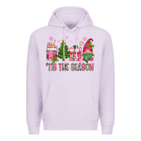 Lilac pink christmas 'tis the season gnome Premium Hoodie - Zillion Design Studio