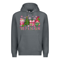 Rock pink christmas 'tis the season gnome Premium Hoodie - Zillion Design Studio