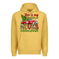 Antique Gold this is my christmas movies watching blanket Premium Hoodie - Zillion Design Studio