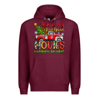 Burgundy this is my christmas movies watching blanket Premium Hoodie - Zillion Design Studio