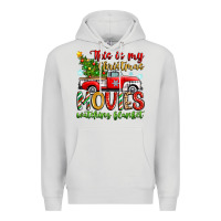 Dove Grey this is my christmas movies watching blanket Premium Hoodie - Zillion Design Studio
