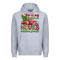 Heather Grey this is my christmas movies watching blanket Premium Hoodie - Zillion Design Studio