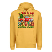 Mustard this is my christmas movies watching blanket Premium Hoodie - Zillion Design Studio