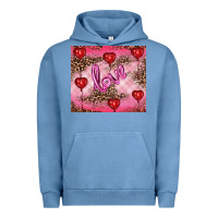 Pigment Pebble Blue valentines day love Urban Hoodie - RanaPortraitStore