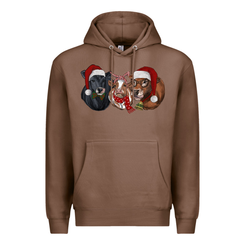 Christmas Cows Premium Hoodie by RanaPortraitStore | Teevron