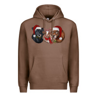 Chestnut Christmas Cows Premium Hoodie - RanaPortraitStore