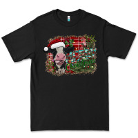 Black merry christmas cow Premium Tee - CowhideDigitalArt