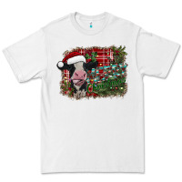 White merry christmas cow Premium Tee - CowhideDigitalArt