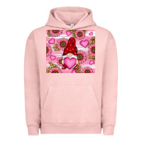 Pigment Salmon valentines day gnomes Urban Hoodie - RanaPortraitStore