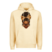Pina Colada plaid bandana afro woman Premium Hoodie - texasbilliewilder