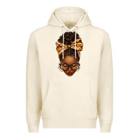 Tofu plaid bandana afro woman Premium Hoodie - texasbilliewilder