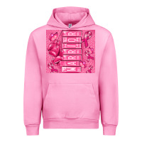 Fuchsia Pink warrior breast cancer Urban Hoodie - RanaPortraitStore