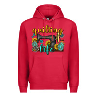 Cardinal quilting life western Premium Hoodie - texasbilliewilder