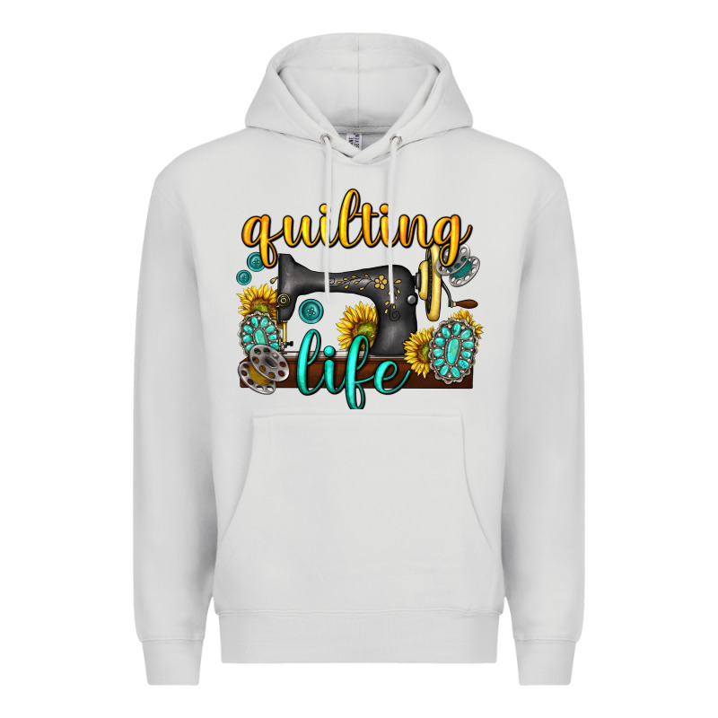 Quilting Life Western Premium Hoodie by texasbilliewilder | Teevron