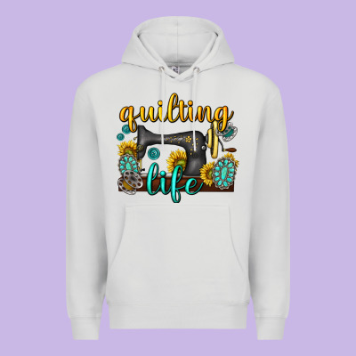 Premium Hoodie quilting life western