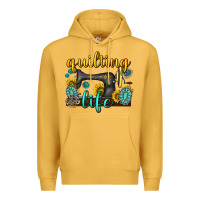Mustard quilting life western Premium Hoodie - texasbilliewilder