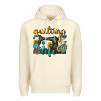 Sandshell quilting life western Premium Hoodie - texasbilliewilder
