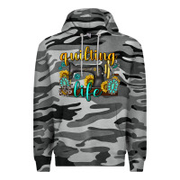 Slate Camo quilting life western Premium Hoodie - texasbilliewilder