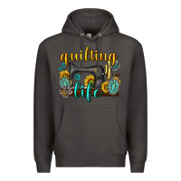 Smoke quilting life western Premium Hoodie - texasbilliewilder