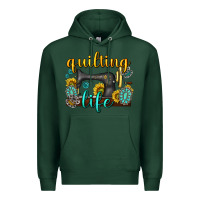 Sports Green quilting life western Premium Hoodie - texasbilliewilder