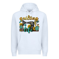White quilting life western Premium Hoodie - texasbilliewilder