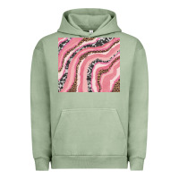 Pigment Oil Green valentines day watercolor Urban Hoodie - RanaPortraitStore