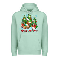Seafoam merry christmas rabbits Premium Hoodie - Zillion Design Studio