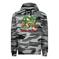 Slate Camo merry christmas rabbits Premium Hoodie - Zillion Design Studio