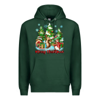 Sports Green merry christmas rabbits Premium Hoodie - Zillion Design Studio