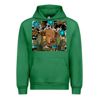 Emerald western cow Urban Hoodie - RanaPortraitStore