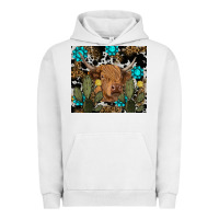 Pigment Lunar Rock western cow Urban Hoodie - RanaPortraitStore