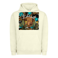 Pigment Pistachio western cow Urban Hoodie - RanaPortraitStore