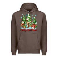 Coffee merry christmas rabbits Premium Hoodie - Zillion Design Studio