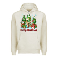 Oatmeal Heather merry christmas rabbits Premium Hoodie - Zillion Design Studio