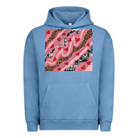 Pigment Pebble Blue valentines day pinky Urban Hoodie - RanaPortraitStore