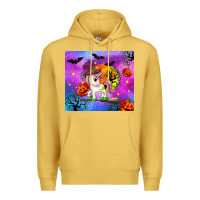 Antique Gold halloween unicorn Premium Hoodie - Zillion Design Studio