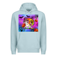 Blue Mist halloween unicorn Premium Hoodie - Zillion Design Studio