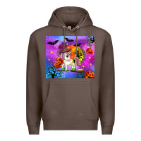 Coffee halloween unicorn Premium Hoodie - Zillion Design Studio