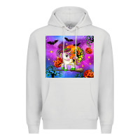 Dove Grey halloween unicorn Premium Hoodie - Zillion Design Studio